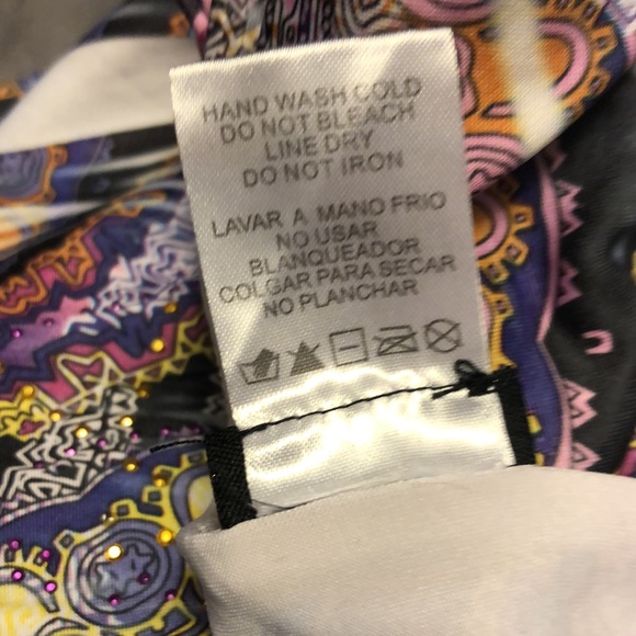 Colourful Multi-pattern design Halter Dress - Picture 9 of 9